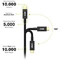 AlzaPower AluCore USB-C / USB-C 3.2 Gen 1 - 3 A - 60 Watt - 1 m - schwarz - Datenkabel