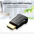 Vention HDMI Male to Female Adapter Black - Adapter