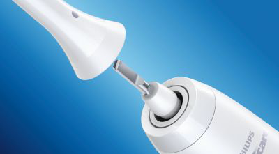 Snadná manipulace montiert kartáčková hlavice Philips Soni ProResults - nasazovací