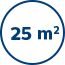 Geeignet für Räume bis 25 m2 Vhodný pro místnosti do 25 m2