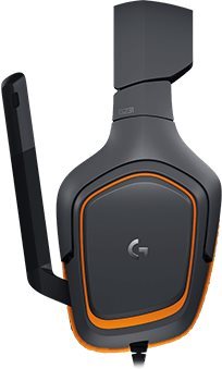 Logitech G231 Prodigy K headsetu patří sklopný jednosměrný mikrofon