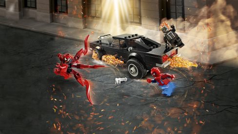 Lego Super Heroes 76173 Spider Man Und Ghost Rider Vs Carnage Lego Bausatz Alza De