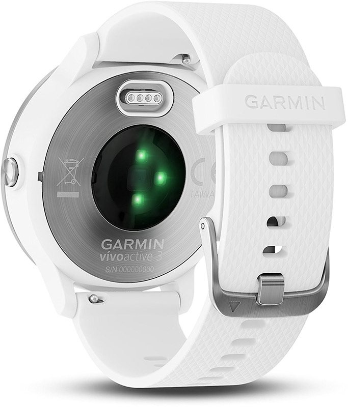 Měření tepu Sporttester Garmin vívoactive 3 White Silver