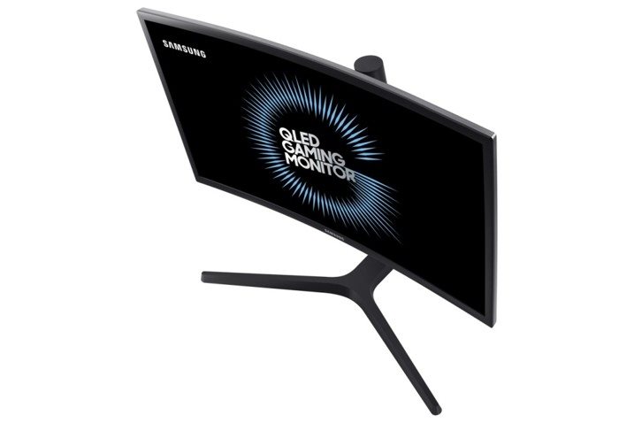 Pohled zvrchu Pohled zvrchu na monitor Samsung C24FG73