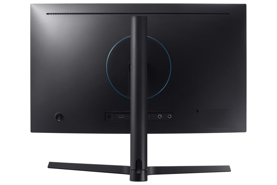 Zadní strana se stojanem Zadní strana monitoru Samsung C24FG73 se stojanem