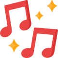 Handy Flip Case mit Musik-Motiv
