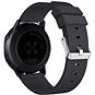 Eternico Essential Vertical Grain Silver Buckle universal Quick Release 20mm Schwarz - Armband