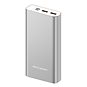 AlzaPower Metal 20000mAh Fast Charge + PD3.0 Silber - Powerbank