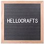 GOLD BABY Letterboard - 360 Buchstaben - dunkelgrau - Pinnwand