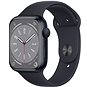 Apple Watch Series 8 45mm Aluminiumgehäuse Mitternacht mit Sportarmband in Mitternacht - Smartwatch