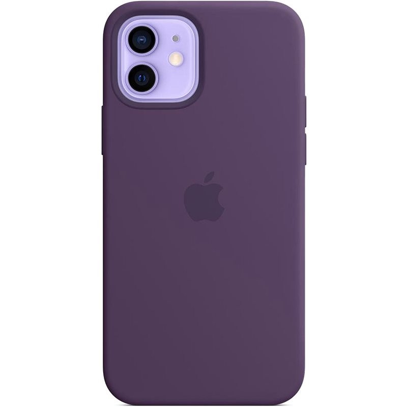 Apple iPhone 12 und 12 Pro Silikonhülle mit MagSafe amethystfarben - Handyhülle
