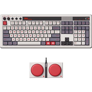 8BitDo Retro Mechanical Keyboard (N Edition) With Integrated Numpad + Dual Super Buttons - UK