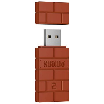 8BitDo USB Wireless Adapter 2 - Brown - Nintendo Switch / PC