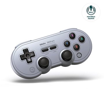 E-shop 8BitDo SN30 Pro Wireless Gamepad (Hall-Effekt Joystick) - Grey Edition - Nintendo Switch