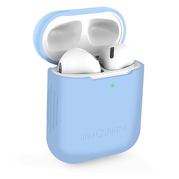 AlzaGuard Skinny Silicone Case für Airpods 1. und 2. Generation - blau