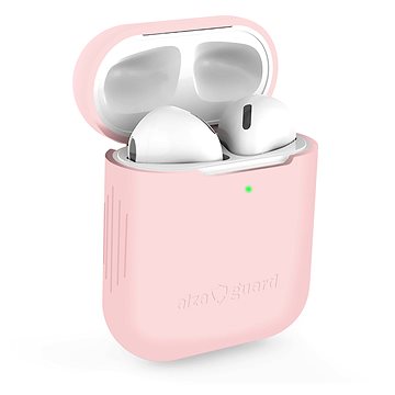 AlzaGuard Skinny Silicone Case für Airpods 1. und 2. Generation - rosa