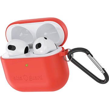 AlzaGuard Skinny Silicone Case für Airpods 2021 - rot