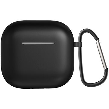 AlzaGuard Skinny Silicone Case für die Airpods 4 schwarz