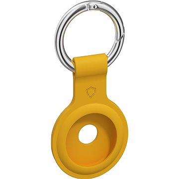 AlzaGuard Silicone Keychain Für Airtag Gelb