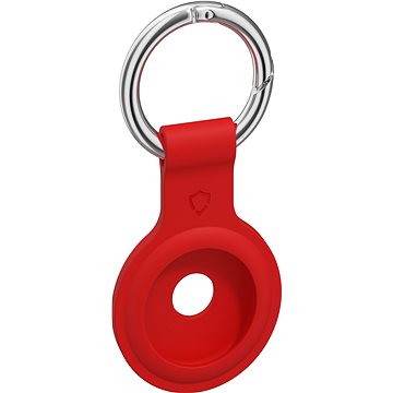 AlzaGuard Silicone Keychain Für Airtag Rot