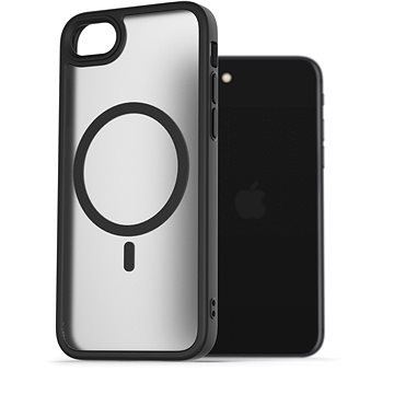 AlzaGuard Matte Case Compatible With Magsafe Für Das IPhone 7 / 8 / SE 2020 / SE 2022 Schwarz