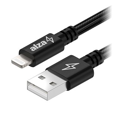 AlzaPower AluCore USB-A To Lightning MFi (C189) 0.5m Schwarz