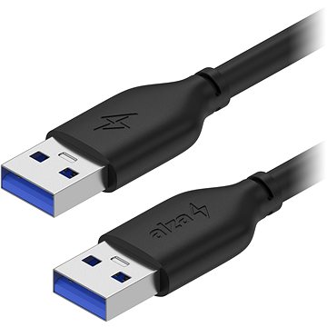 AlzaPower Core USB-A To USB-A 3.2 Gen 1 2m Schwarz