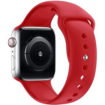 Eternico Essential für Apple Watch 42mm / 44mm / 45mm cherry red größe M-L