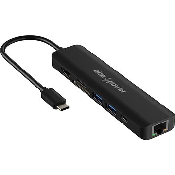 AlzaPower USB-C Dock Station 7in1 - Schwarz