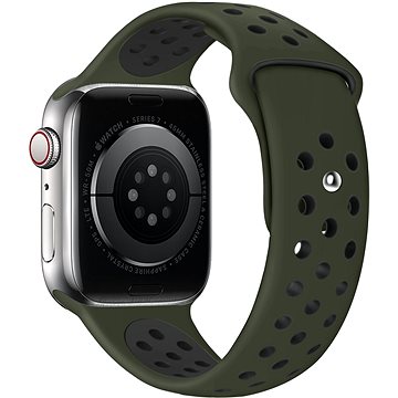 Eternico Sporty Für Apple Watch 42mm / 44mm / 45mm Pure Black And Khaki