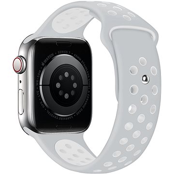 Eternico Sporty für Apple Watch 42mm / 44mm / 45mm Cloud White and Gray
