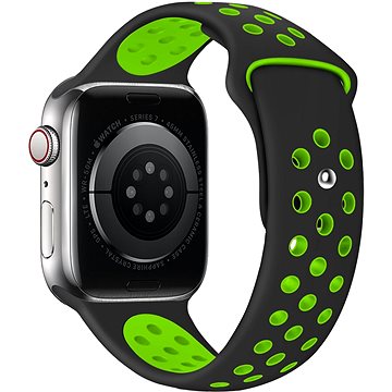 Eternico Sporty für Apple Watch 42mm / 44mm / 45mm Vibrant Green and Black