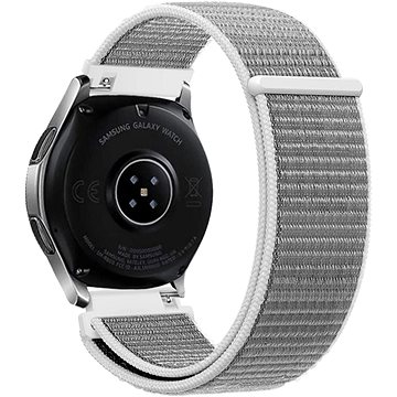 Eternico Airy Universal Quick Release 20mm Elephant Gray and White edge