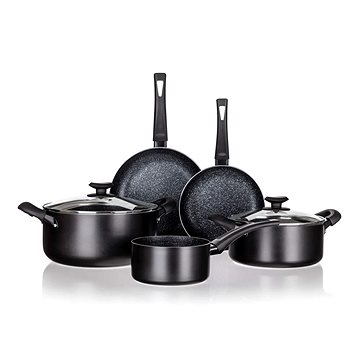 E-shop BANQUET BLACK STONE Antihaft-Kochgeschirr-Set 7-teilig