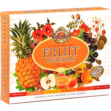 BASILUR Fruit Infusions Assorted, 60 Beutel, Verpackung