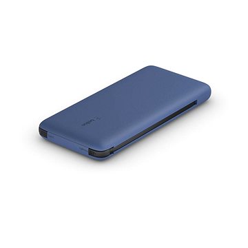 Belkin BOOST CHARGE Plus 10K USB-C Power Bank With Integrated Cables - Blue