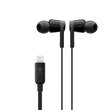 Belkin Soundform Earphones ROCKSTAR w Lightning Connector - schwarz