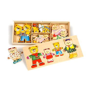 Bigjigs Figurenpuzzle Aus Holz - Bärenfamilie