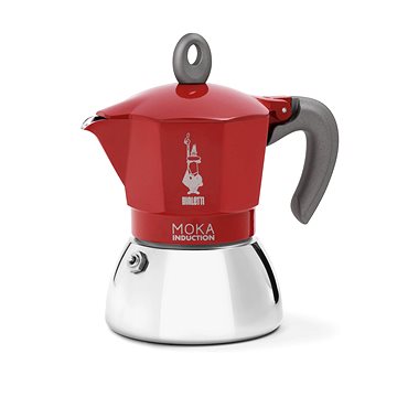 Bialetti New Moka Induktion 6 Portionen Rot