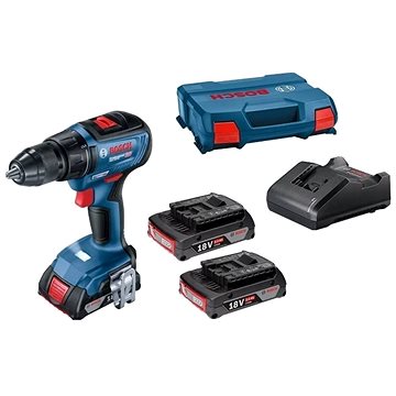 BOSCH GSB 18V-50 2x5,0 Ah + L-BOXX