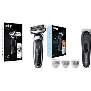 Braun Series 7 71-S1000s Elektrorasierer + Braun Körperpflege-Set 3 BG3350 Für Männer