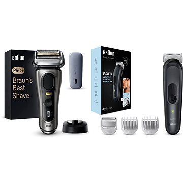 Braun Series 9 PRO+ Wet & Dry + Braun Körperpflege-Set 3 BG3350 Für Männer