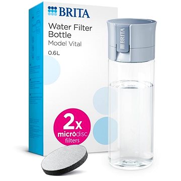 BRITA Fill&Go Vital 0,6 L Blau + 2 × Microdics 2024