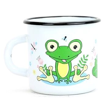 BELIS Emaille-Becher - Frosch - 350 Ml - Ø 8 Cm