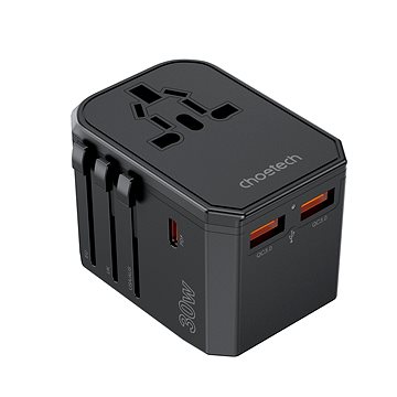 ChoeTech PD30W C+2A Travel Wall Charger (US/EU/UK/AU)