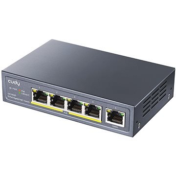 CUDY 5-Port Gigabit PoE+ Schalter 60W