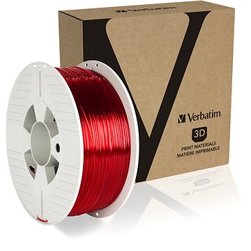 Verbatim PET-G 1,75 Mm - 1 Kg, Rot Transparent