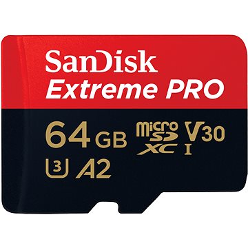 SanDisk MicroSDXC 64GB Extreme PRO + Rescue PRO Deluxe + SD-Adapter