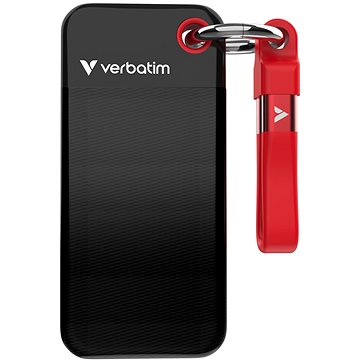 VERBATIM Pocket SSD 1TB, Rot