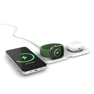 Spello By Epico - Faltbares Kabelloses 3in1 Ladegerät Für IPhone, Apple Watch Und AirPods